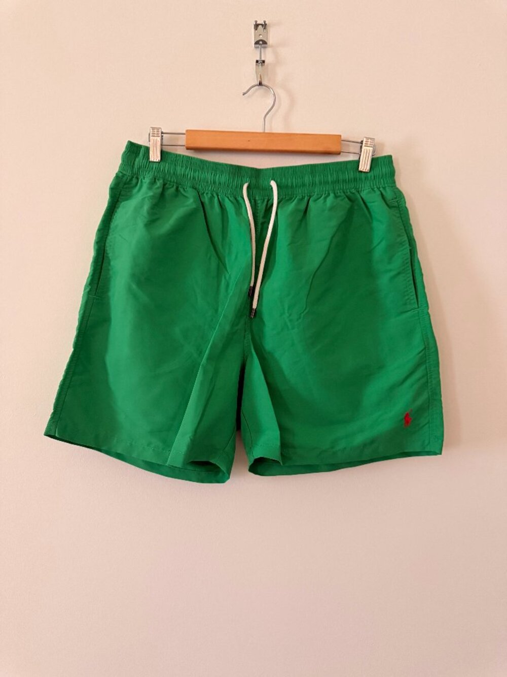Polo Ralph Lauren Green & Red Swim Trunks Men's